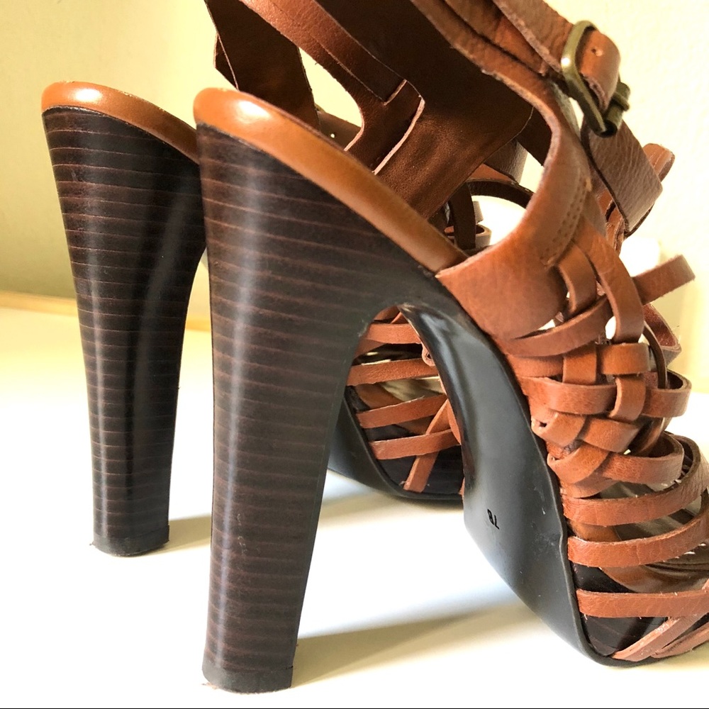 Woven Leather RL Heels